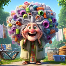 Load image into Gallery viewer, Diamond Painting - Full Round - Funny grandma (30*30CM)
