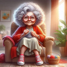 Load image into Gallery viewer, Diamond Painting - Full Round - Funny grandma (30*30CM)

