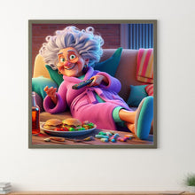 Load image into Gallery viewer, Diamond Painting - Full Round - Funny grandma (30*30CM)
