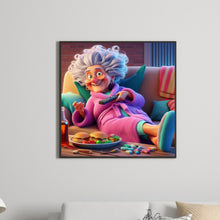 Load image into Gallery viewer, Diamond Painting - Full Round - Funny grandma (30*30CM)
