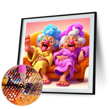 Load image into Gallery viewer, Diamond Painting - Full Round - Funny grandma (30*30CM)
