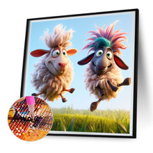 Load image into Gallery viewer, Diamond Painting - Full Round - funny lamb (30*30CM)
