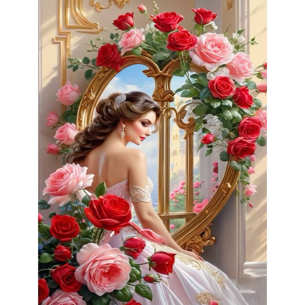 Diamond Painting - Full Round - rose lady (30*40CM)