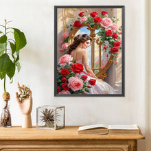 Load image into Gallery viewer, Diamond Painting - Full Round - rose lady (30*40CM)

