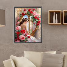 Load image into Gallery viewer, Diamond Painting - Full Round - rose lady (30*40CM)
