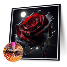 Load image into Gallery viewer, Diamond Painting - Full Round - dark red rose (40*40CM)
