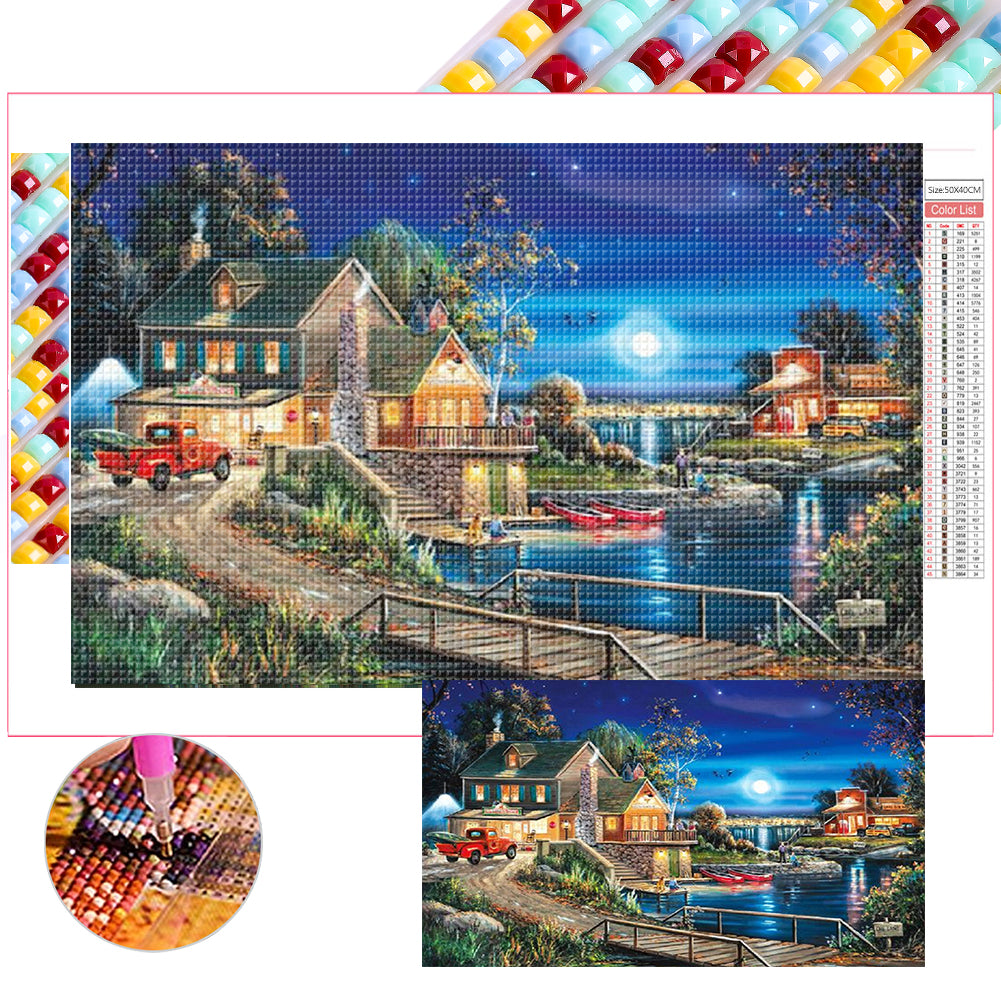 Diamond Painting - Full Square - cabin (70*50CM)