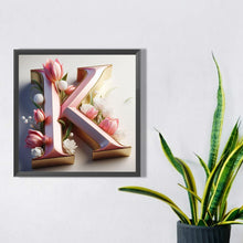Load image into Gallery viewer, Diamond Painting - Full Square - Letter K (30*30CM)
