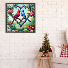 Load image into Gallery viewer, Diamond Painting - Full Square - Lovebirds (30*30CM)
