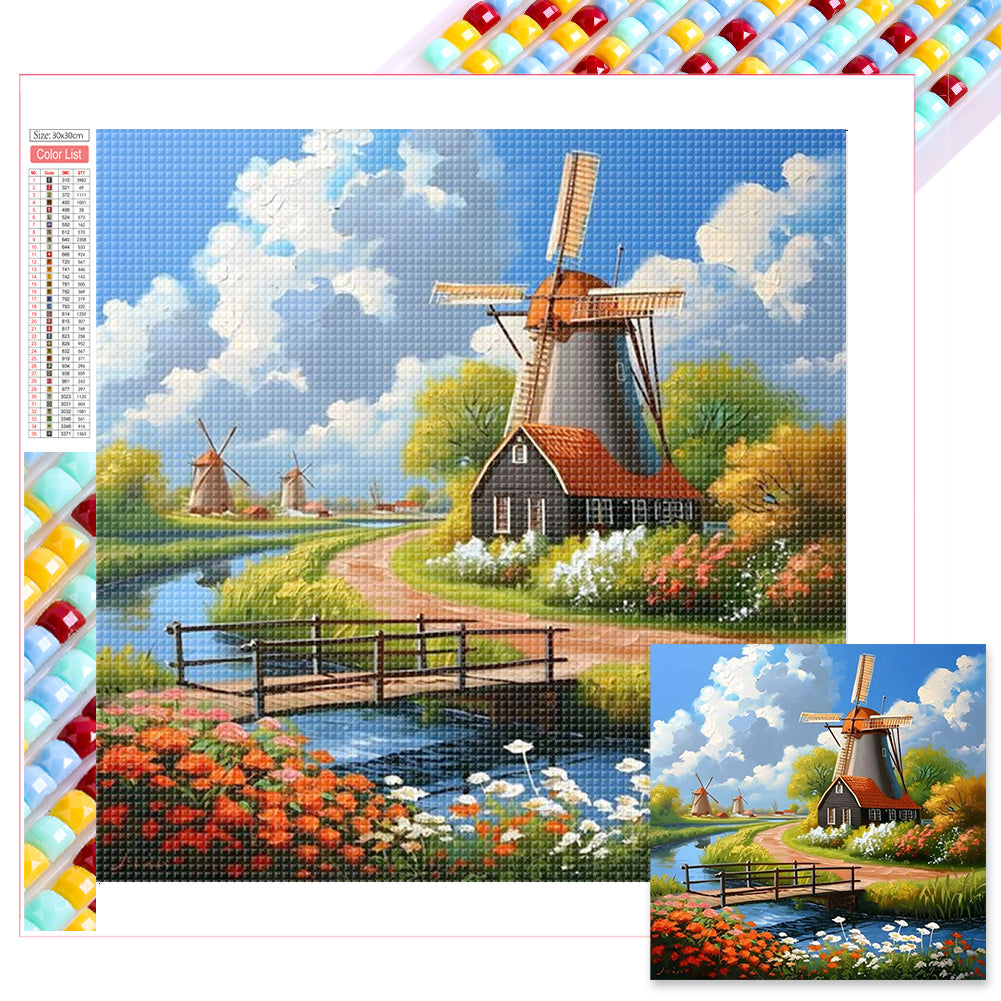 Diamond Painting - Full Square - windmill (30*30CM)