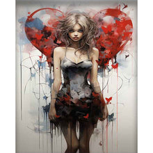 Load image into Gallery viewer, AB Diamond Painting - Full Round - mysterious girl (40*50CM)
