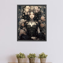 Load image into Gallery viewer, AB Diamond Painting - Full Round - Mysterious Flower Girl (40*50CM)
