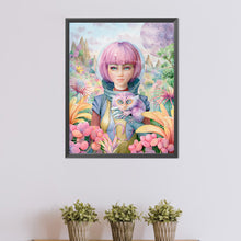 Load image into Gallery viewer, AB Diamond Painting - Full Round - Mysterious alien girl (40*50CM)
