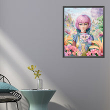 Load image into Gallery viewer, AB Diamond Painting - Full Round - Mysterious alien girl (40*50CM)
