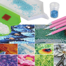 Load image into Gallery viewer, 70 Slots Portable 5D Diamond Painting Carrying Bag with Tools for DIY Art Craft
