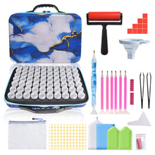 Load image into Gallery viewer, 70 Slots Portable 5D Diamond Painting Carrying Bag with Tools for DIY Art Craft
