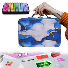 Load image into Gallery viewer, 70 Slots Portable 5D Diamond Painting Carrying Bag with Tools for DIY Art Craft
