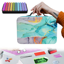 Load image into Gallery viewer, 70 Slots Portable 5D Diamond Painting Carrying Bag with Tools for DIY Art Craft

