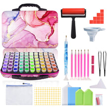 Load image into Gallery viewer, 70 Slots Portable 5D Diamond Painting Carrying Bag with Tools for DIY Art Craft

