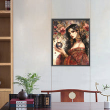 Load image into Gallery viewer, Diamond Painting - Full Round - tarot card crystal ball woman (40*50CM)

