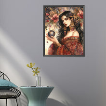 Load image into Gallery viewer, Diamond Painting - Full Round - tarot card crystal ball woman (40*50CM)
