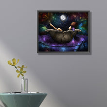 Load image into Gallery viewer, AB Diamond Painting - Full Round - girl under the moon (50*40CM)
