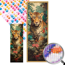 Load image into Gallery viewer, AB Diamond Painting - Full Round - Leopard in the forest (30*90CM)
