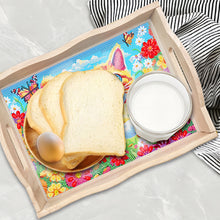 Load image into Gallery viewer, Wooden Cat 5D DIY Diamond Painting Serving Tray Diamond Painting Tray Handicraft
