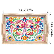 Load image into Gallery viewer, Wooden Cat 5D DIY Diamond Painting Serving Tray Diamond Painting Tray Handicraft
