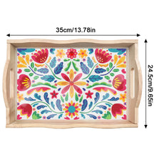Load image into Gallery viewer, Wooden Cat 5D DIY Diamond Painting Serving Tray Diamond Painting Tray Handicraft
