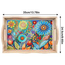 Load image into Gallery viewer, Wooden Cat 5D DIY Diamond Painting Serving Tray Diamond Painting Tray Handicraft

