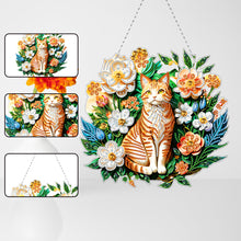 Load image into Gallery viewer, Double Sided Acrylic Flower Butterfly Diamond Painting Decor Diamond Art Pendant
