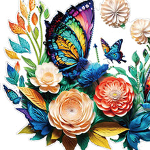 Load image into Gallery viewer, Double Sided Acrylic Flower Butterfly Diamond Painting Decor Diamond Art Pendant
