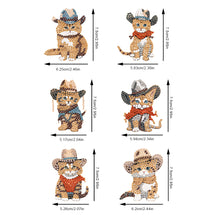 Load image into Gallery viewer, 6Pcs Special Shape Animal Diamond Painting Fridge Magnet Diamond Magnets Decals
