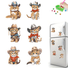 Load image into Gallery viewer, 6Pcs Special Shape Animal Diamond Painting Fridge Magnet Diamond Magnets Decals
