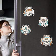 Load image into Gallery viewer, 6Pcs Special Shape Animal Diamond Painting Fridge Magnet Diamond Magnets Decals
