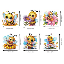 Load image into Gallery viewer, 6Pcs Special Shape Animal Diamond Painting Fridge Magnet Diamond Magnets Decals
