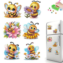 Load image into Gallery viewer, 6Pcs Special Shape Animal Diamond Painting Fridge Magnet Diamond Magnets Decals
