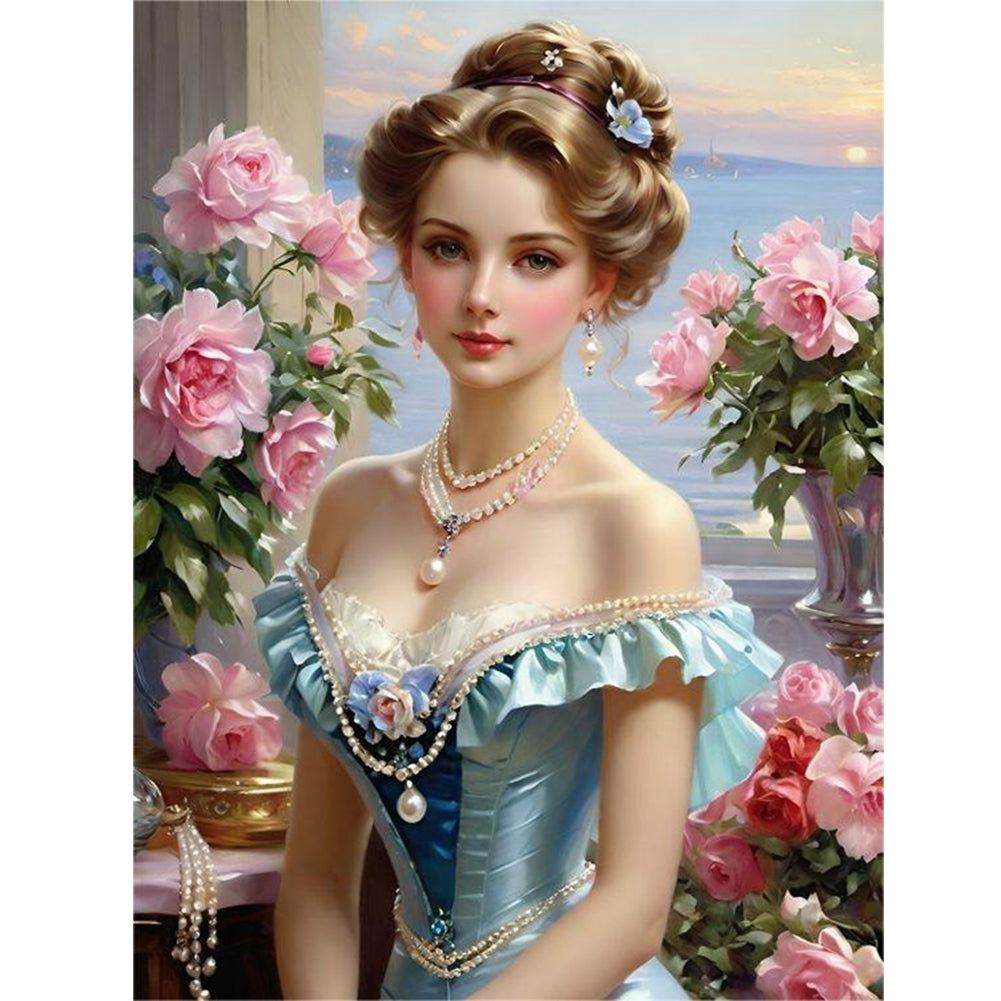 Diamond Painting - Full Round - noble lady (30*40CM)
