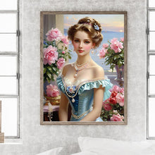 Load image into Gallery viewer, Diamond Painting - Full Round - noble lady (30*40CM)
