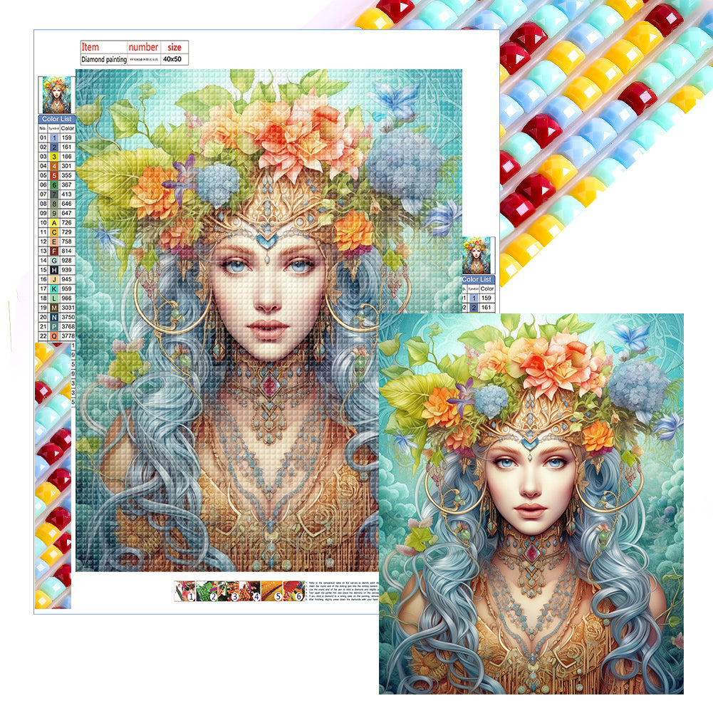 Diamond Painting - Full Square - forest girl (40*50CM)