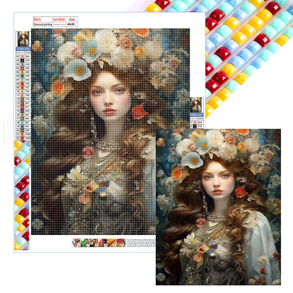 Diamond Painting - Full Square - forest girl (40*50CM)