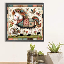 Load image into Gallery viewer, Diamond Painting - Full Square - little white horse (30*30CM)
