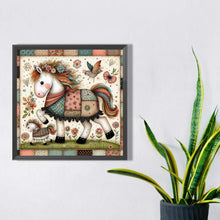 Load image into Gallery viewer, Diamond Painting - Full Square - little white horse (30*30CM)
