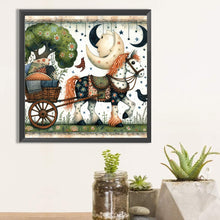 Load image into Gallery viewer, Diamond Painting - Full Square - little white horse (30*30CM)
