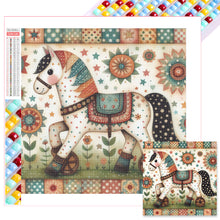 Load image into Gallery viewer, Diamond Painting - Full Square - little white horse (30*30CM)
