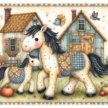 Load image into Gallery viewer, Diamond Painting - Full Square - little white horse (30*30CM)
