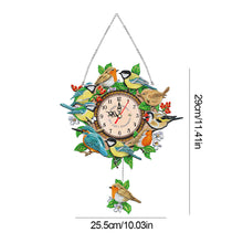 Load image into Gallery viewer, Acrylic Special Shaped Bird DIY Crystal Diamond Clock Kit Living Room Decoration (With clock function)
