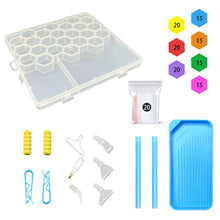 Load image into Gallery viewer, 30/120Pcs Diamond Embroidery Drill Mud Kit with Box Diamond Mosaic Glue Clay Set
