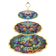 Load image into Gallery viewer, 3 Tier Diamond Painting Cupcake Stand Mandala Butterfly Sunflower for Art Crafts
